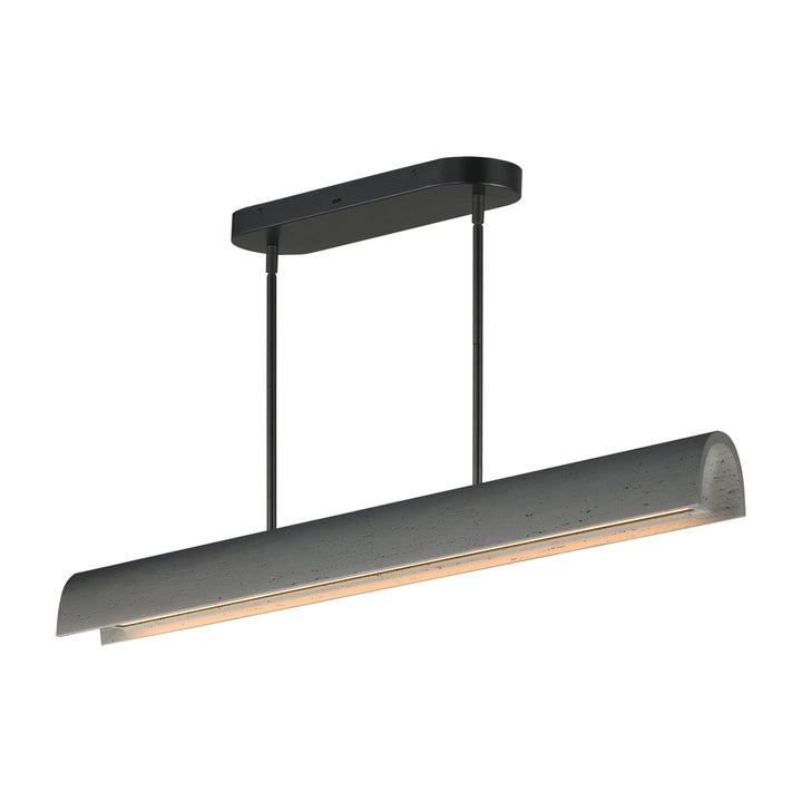 Matera 50 LED Linear Arch Pendant by Studio M Lighting in Gray