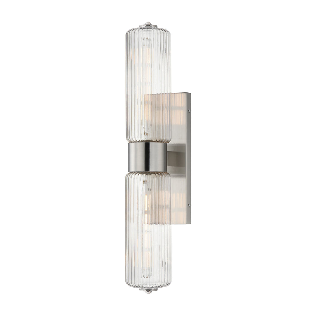 Kasbah 2-Light Wall Sconce by Studio M Lighting in Satin Nickel