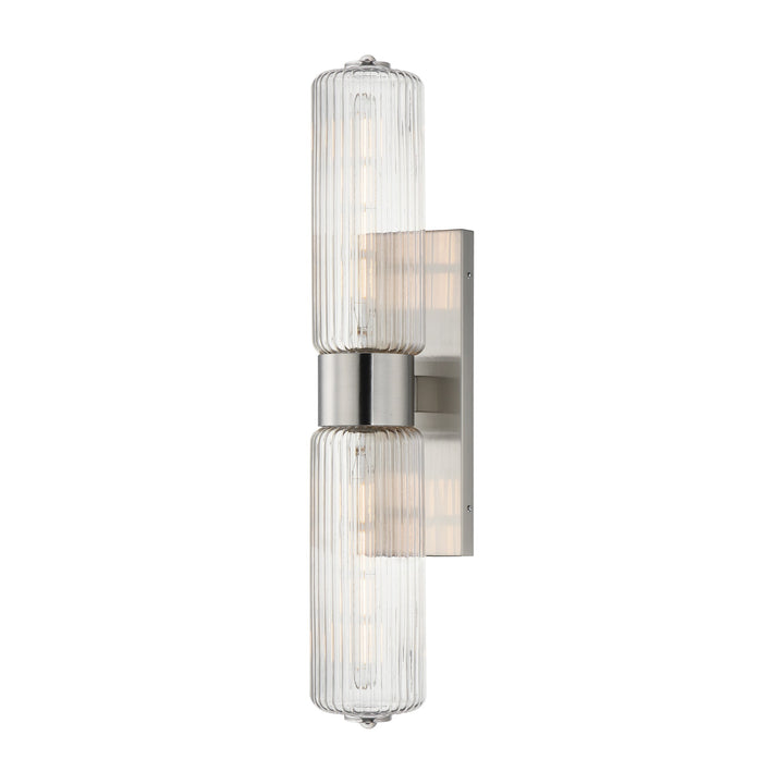 Kasbah 2-Light Wall Sconce by Studio M Lighting in Satin Nickel