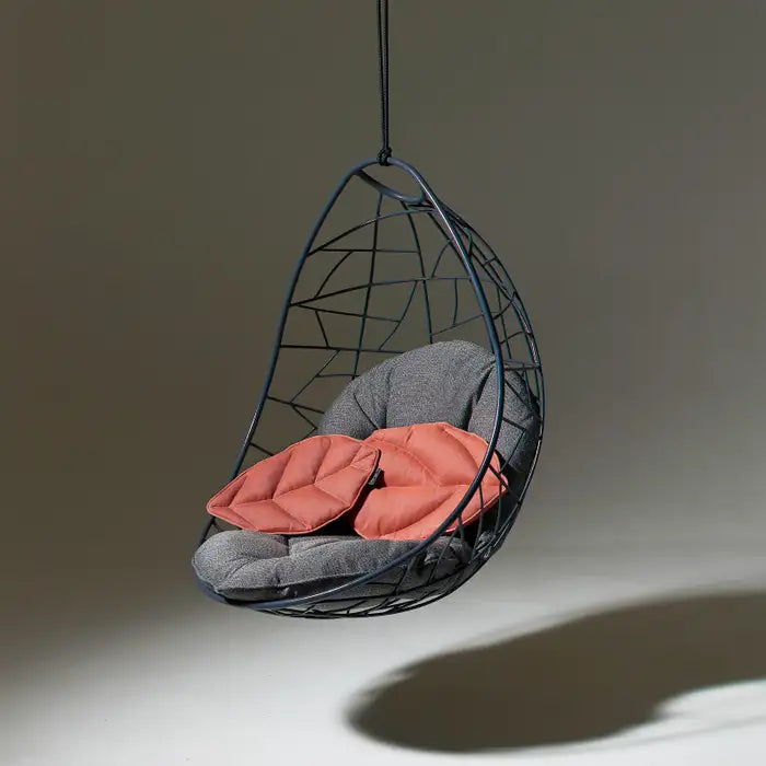 Nest Egg Hanging Swing Chair in Black Hanging Chairs Studio Stirling