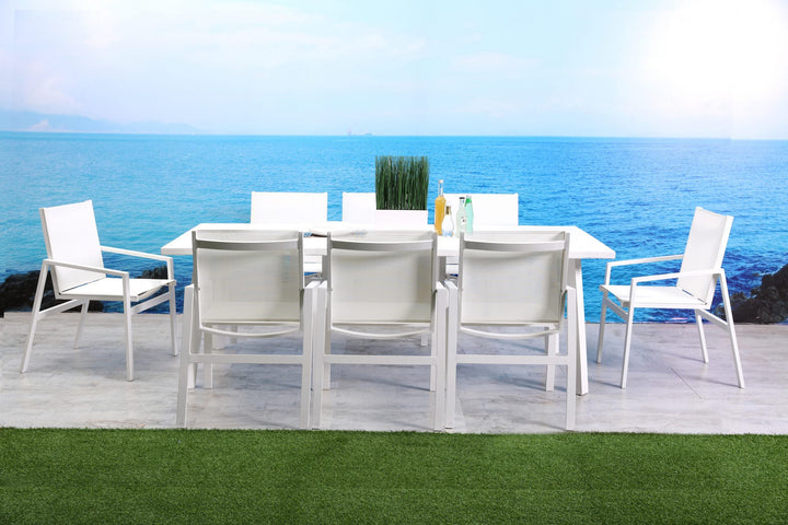 Rio Outdoor Dining Table - Rectangle by Whiteline Modern Living – lifestyle