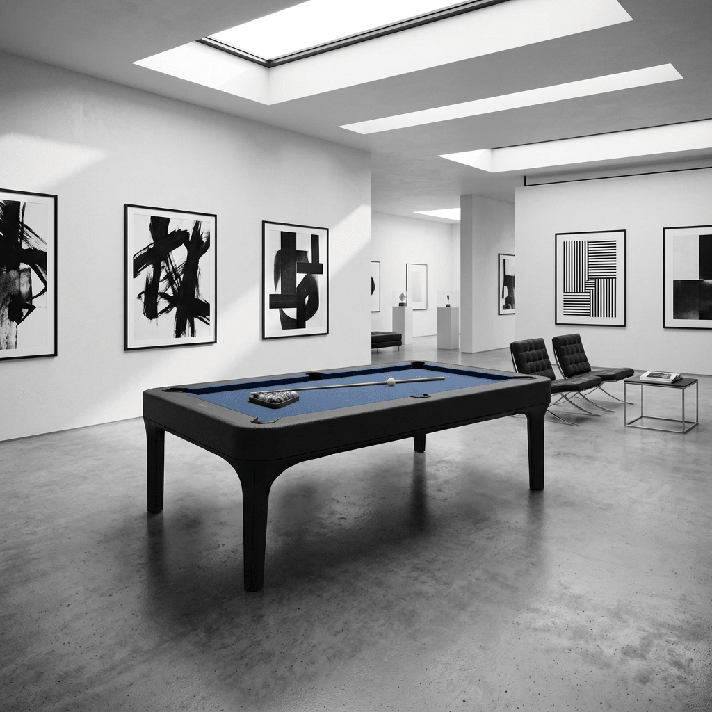 Luca Leather Modern Slate Pool Table