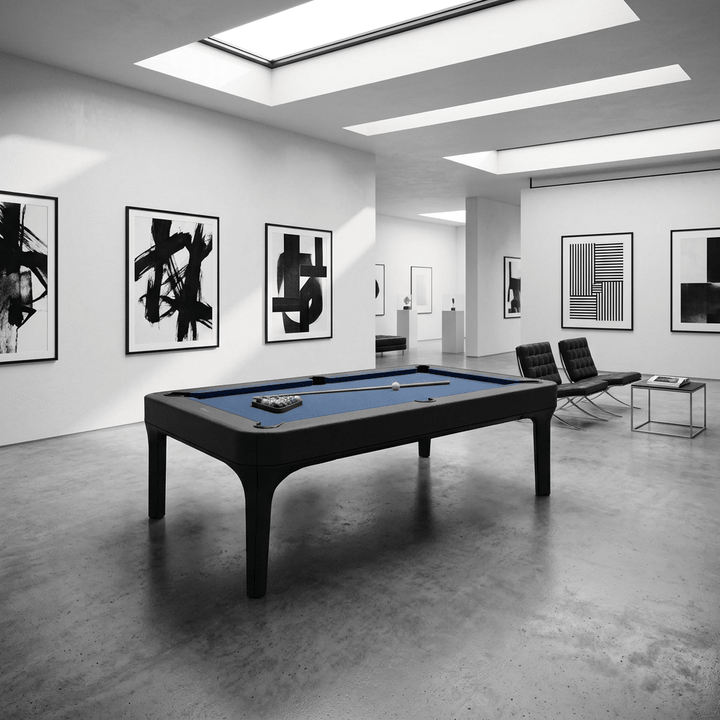 Luca Leather Modern Slate Pool Table