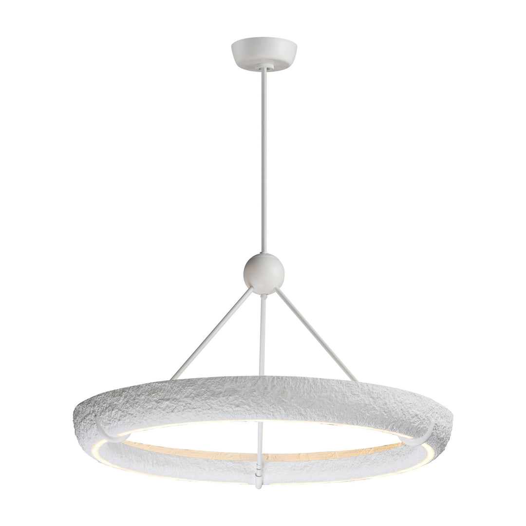 Geist 36 LED Pendant by Studio M Lighting in Textured White