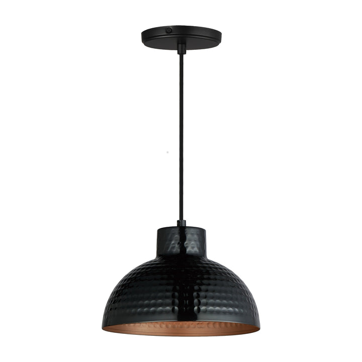 Rockport 1-Light Pendant 35142 by Studio M Lighting in Black / Antique Copper