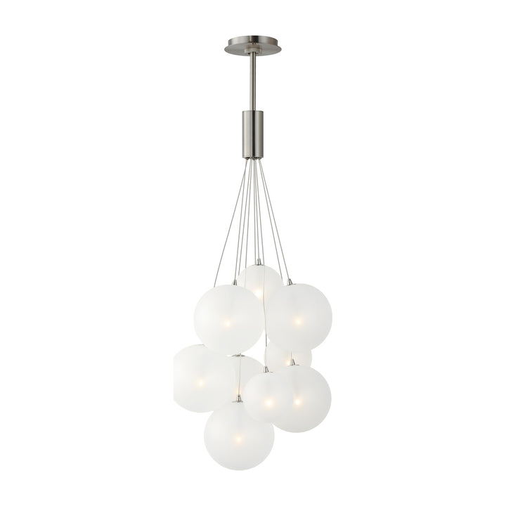 Burst 9-Light LED Pendant by Studio M Lighting in Satin Nickel