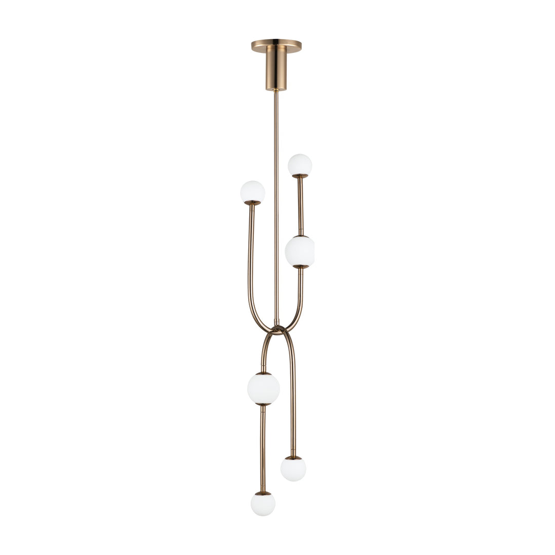 Alina 6-Light LED Pendant by Studio M Lighting in French Gold