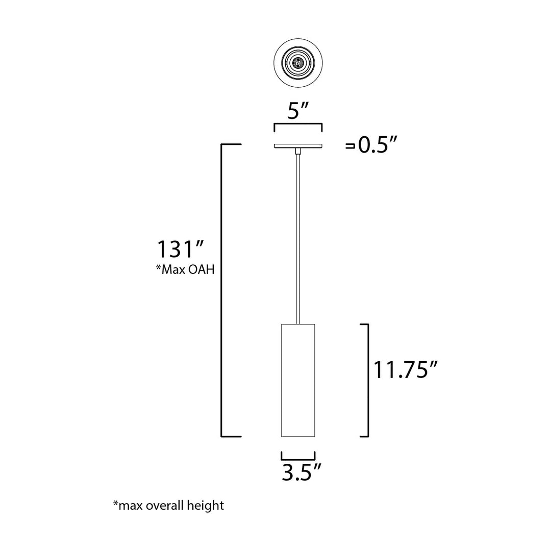 Dwell LED Pendant 255004 by Studio M Lighting – line drawing