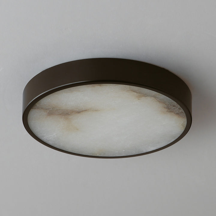 Slab 7 LED Alabaster Flush Mount by Studio M Lighting – lifestyle