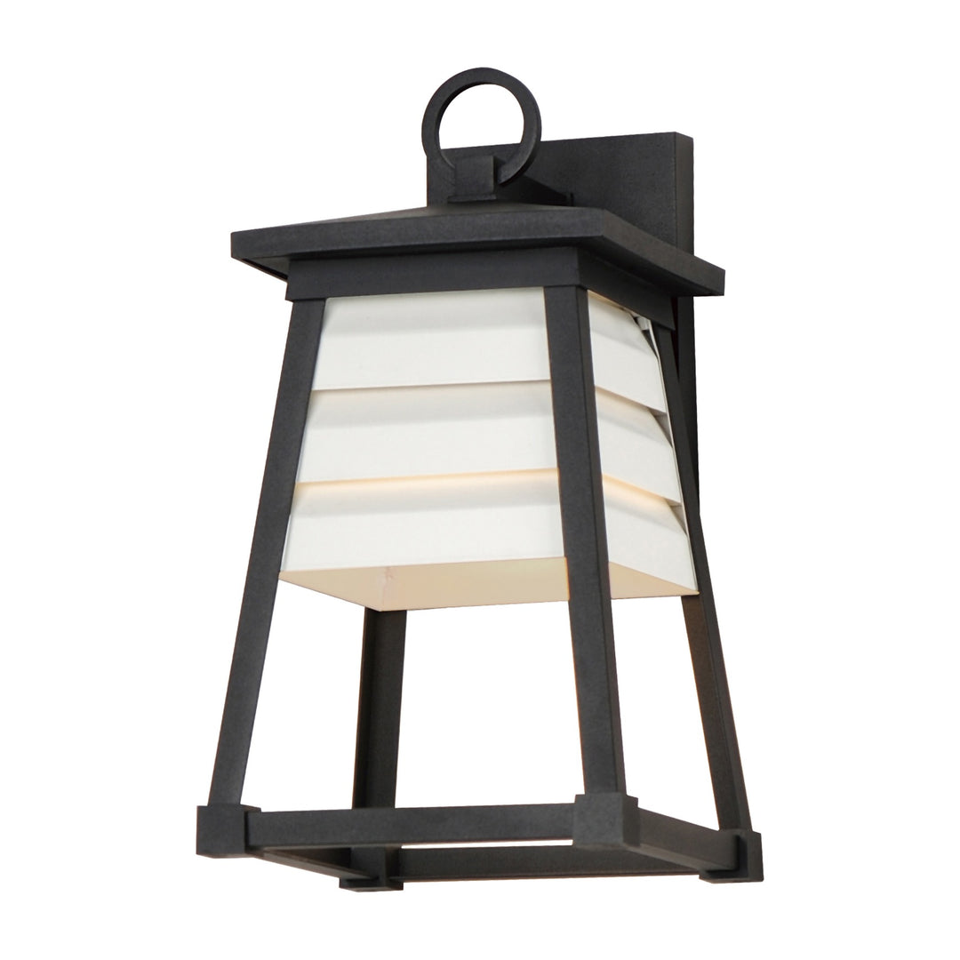 Shutters 1-Light Small Outdoor Wall Sconce by Studio M Lighting in Black