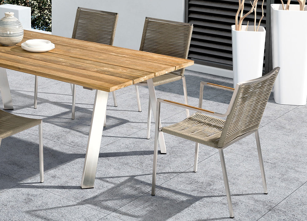 Rhea Outdoor Dining Armchair by Whiteline Modern Living – lifestyle