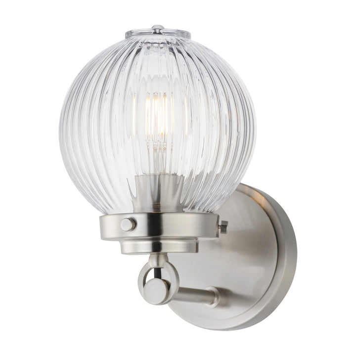 Kasbah 1-Light Bath Vanity by Studio M Lighting in Satin Nickel