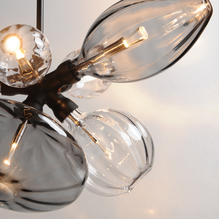 Ray Dance Cluster Ray Dance Single Cluster 6-Light LED Pendant by Studio M Lighting – lifestyle