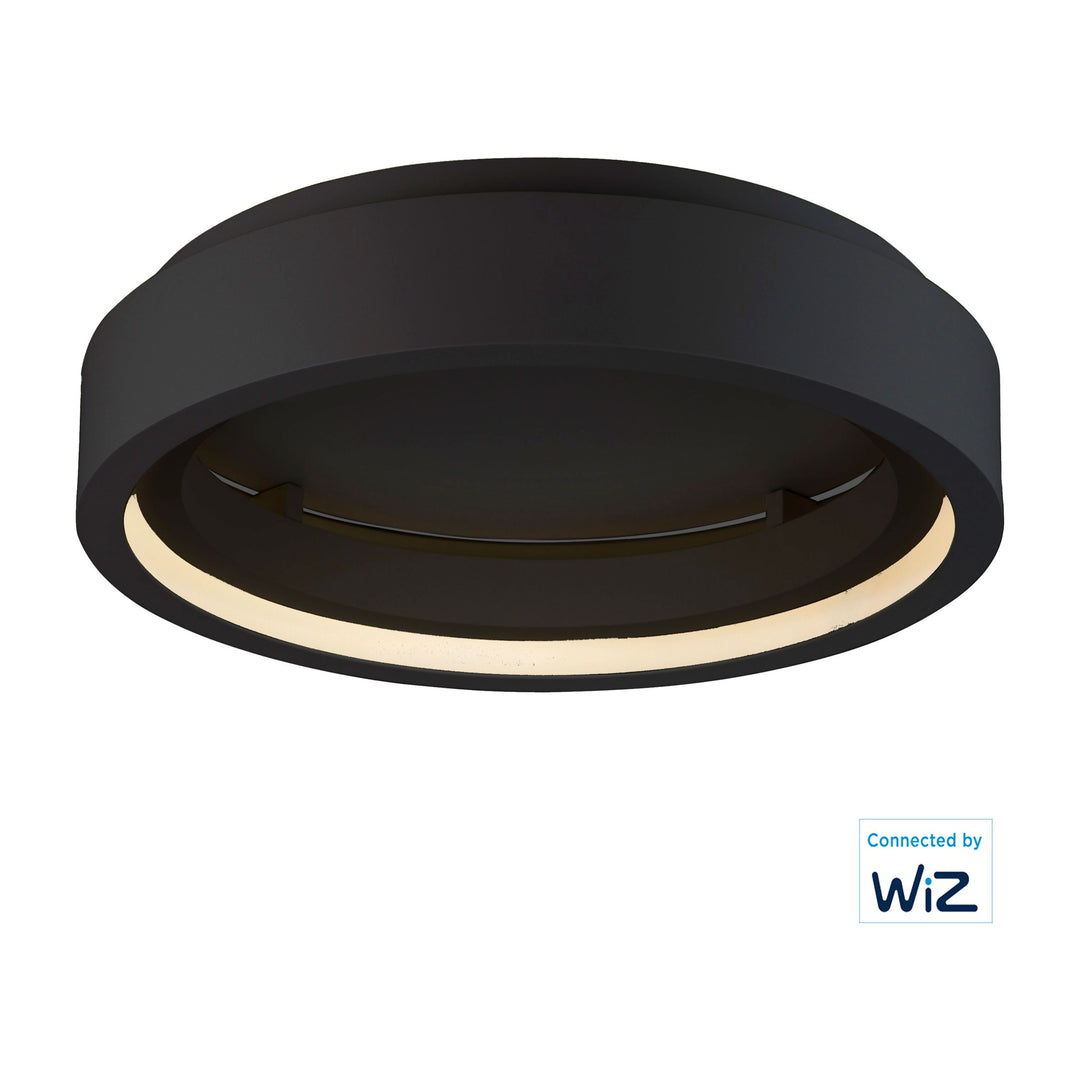 iCorona FoH ona 24 LED Flush Mount with Wiz RGBW by Studio M Lighting in Black