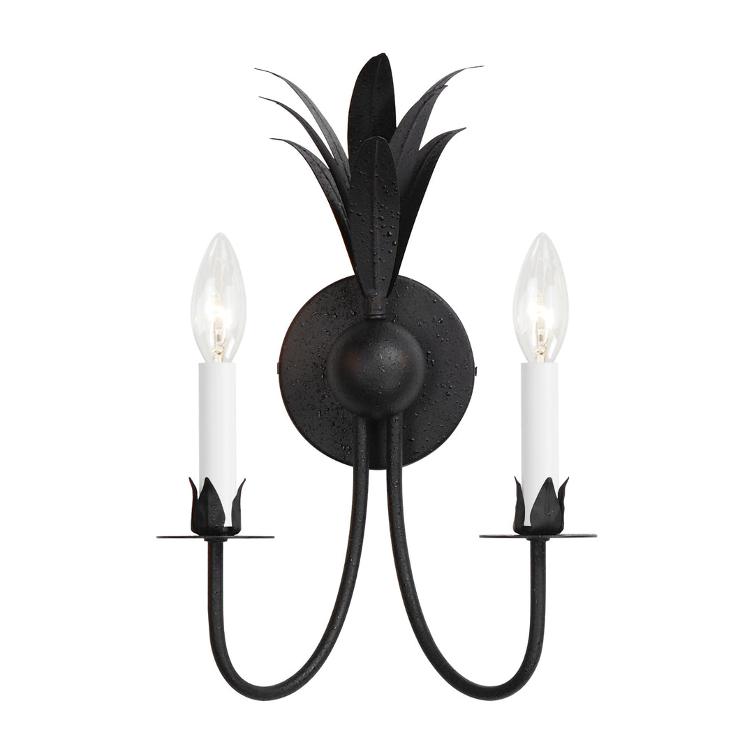 Paloma 2-Light Sconce by Studio M Lighting in Anthracite