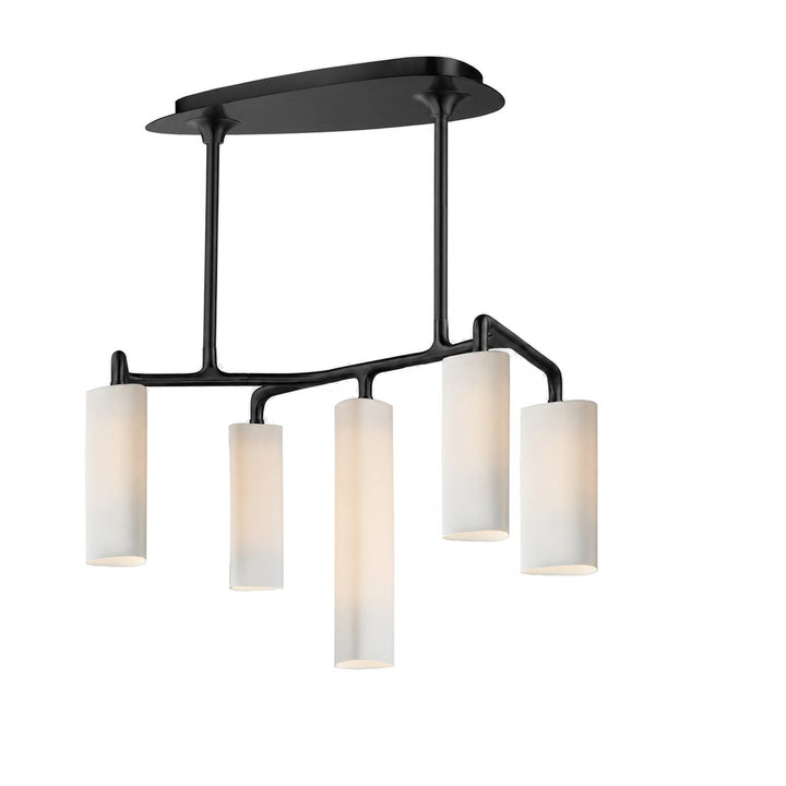Tropo 5-Light LED Pendant by Studio M Lighting in Blackened Brass