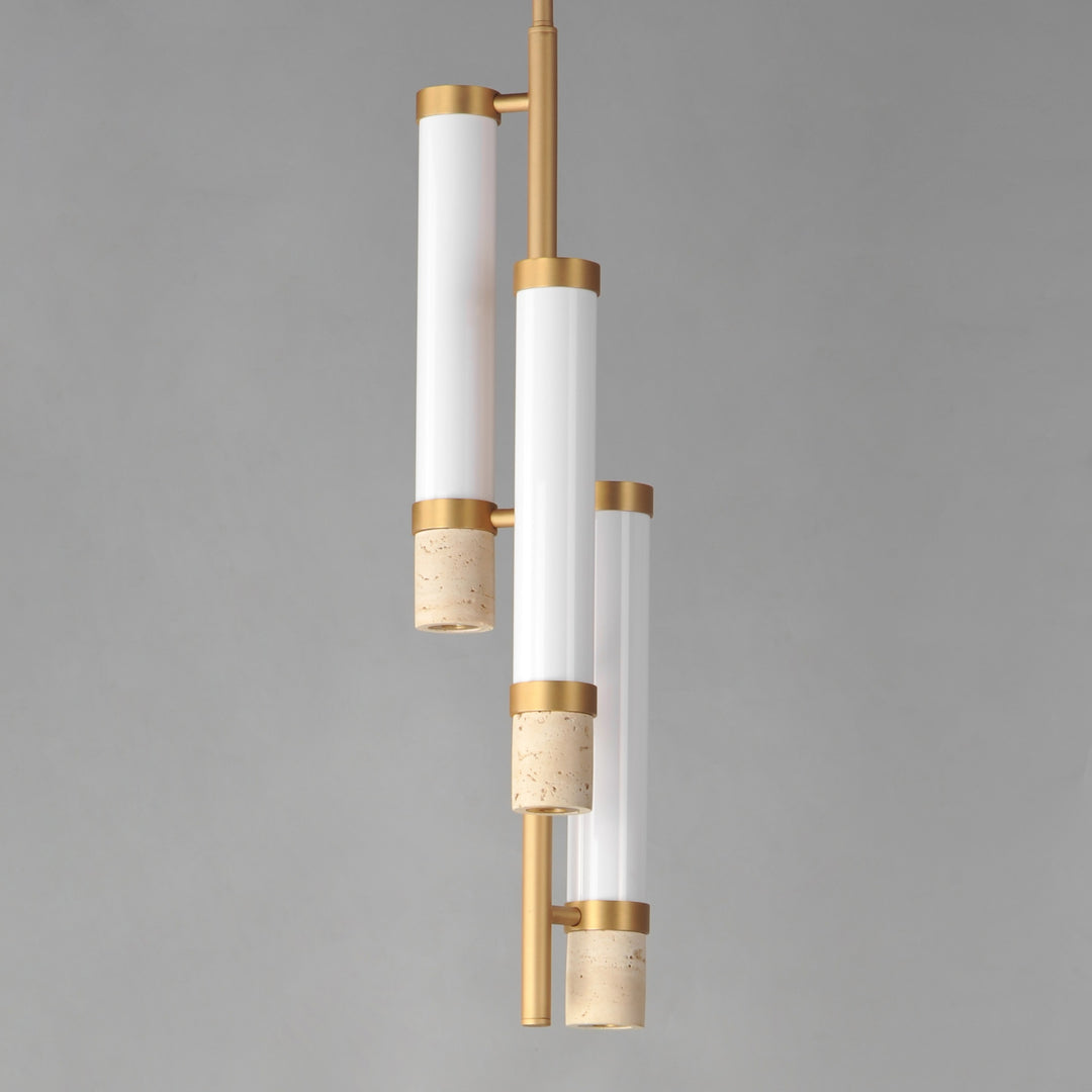 Travertine 3-Light LED Pendant by Studio M Lighting – lifestyle