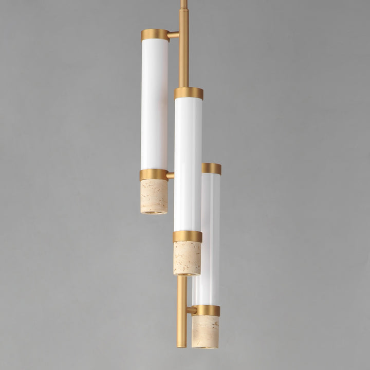 Travertine 3-Light LED Pendant by Studio M Lighting – lifestyle