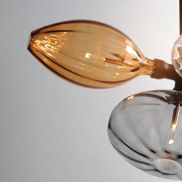 Ray Dance Cluster Ray Dance Single Cluster 6-Light LED Pendant by Studio M Lighting – lifestyle