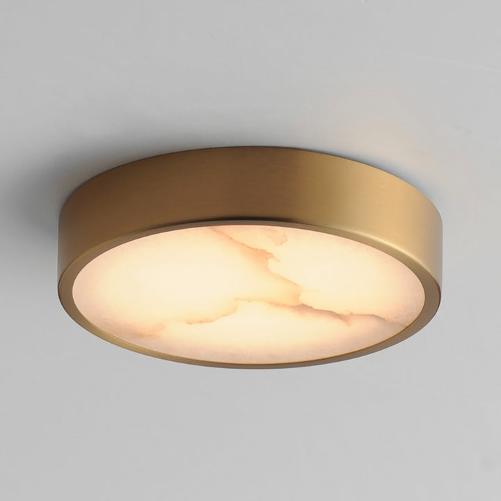 Slab 5.5 LED Alabaster Flush Mount by Studio M Lighting – lifestyle