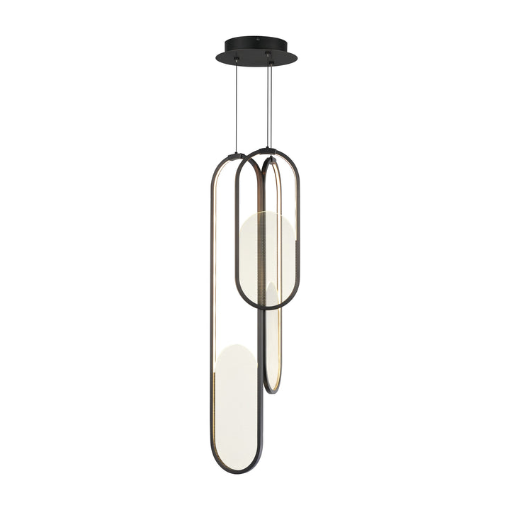 Trance 3-Light LED Pendant by Studio M Lighting in Gunmetal
