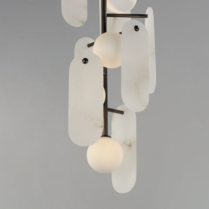 Megalith - Stone Megalith 5-Light Vertical Pendant by Studio M Lighting – lifestyle