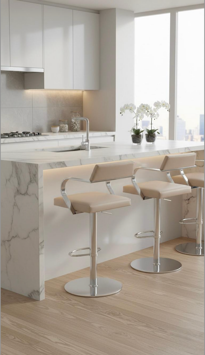 Elva Hydraulic Bar Stool by Kube