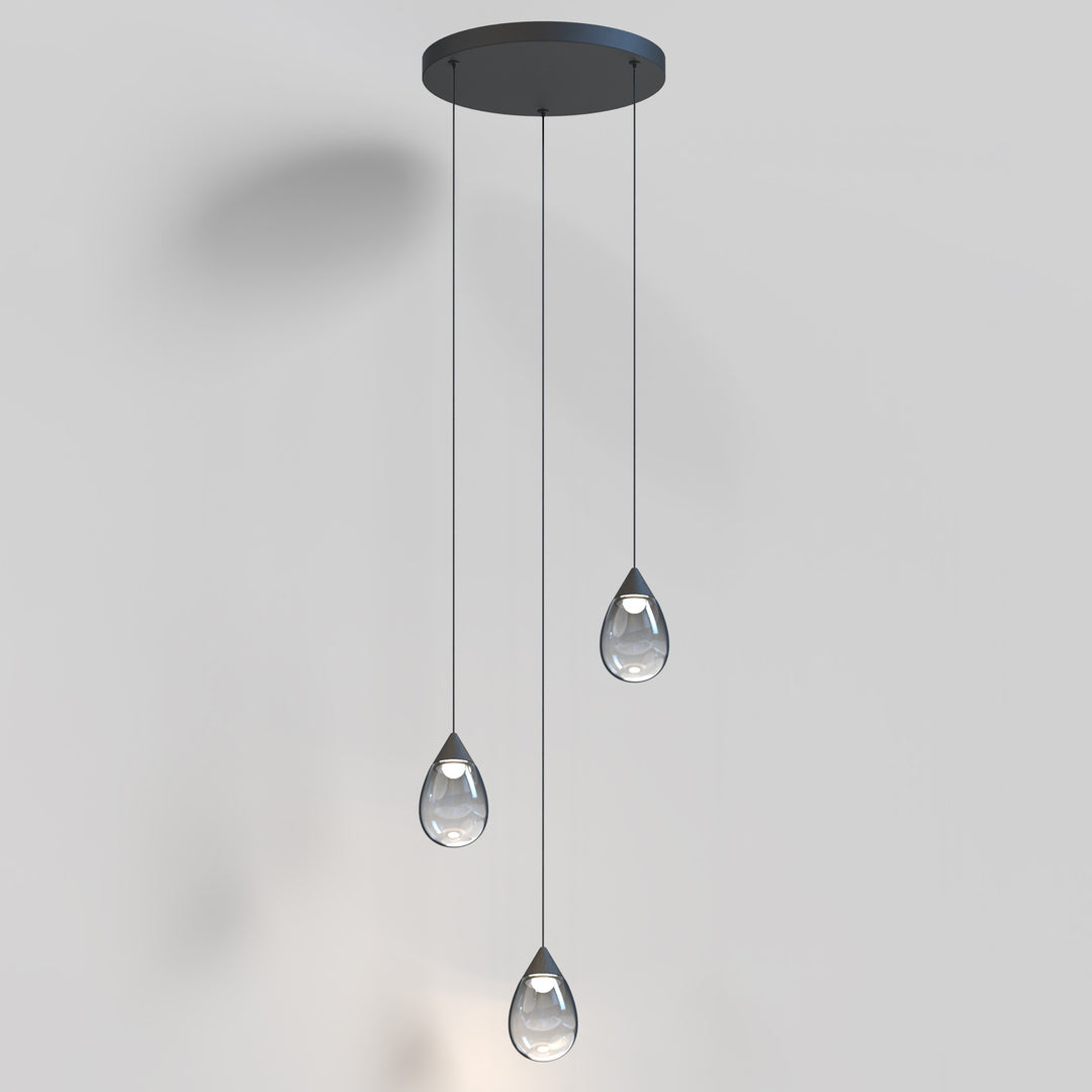 Dewdrop 3- Light LED Pendant by Studio M Lighting – lifestyle