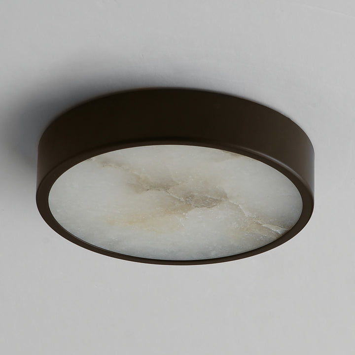 Slab 5.5 LED Alabaster Flush Mount by Studio M Lighting – lifestyle