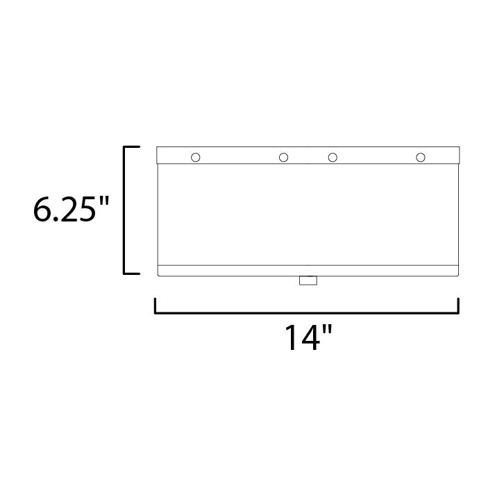 Clover 3-Light Flush Mount by Studio M Lighting – line drawing
