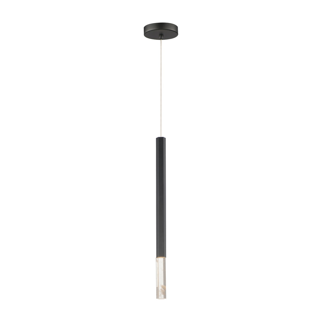 Diaphane LED 1-Light Pendant 151022 by Studio M Lighting in Black