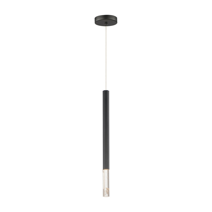 Diaphane LED 1-Light Pendant 151022 by Studio M Lighting in Black