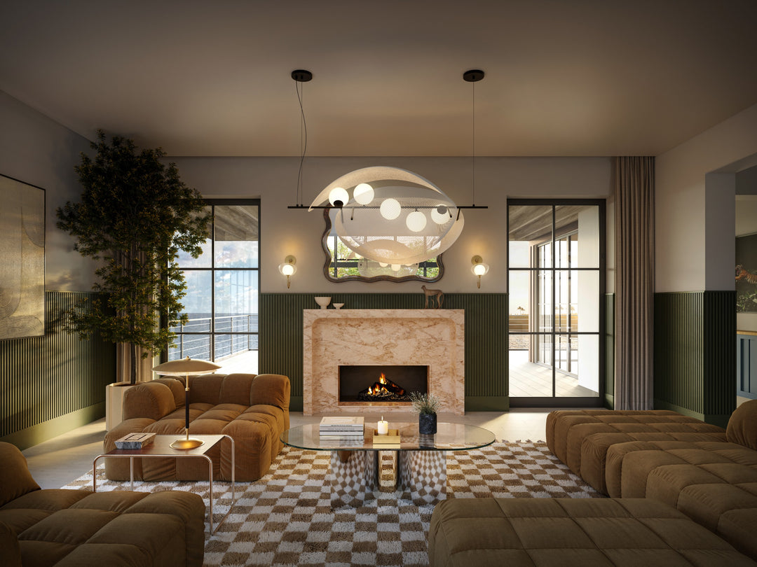 Chips 5-Light Linear Pendant by Studio M Lighting – lifestyle
