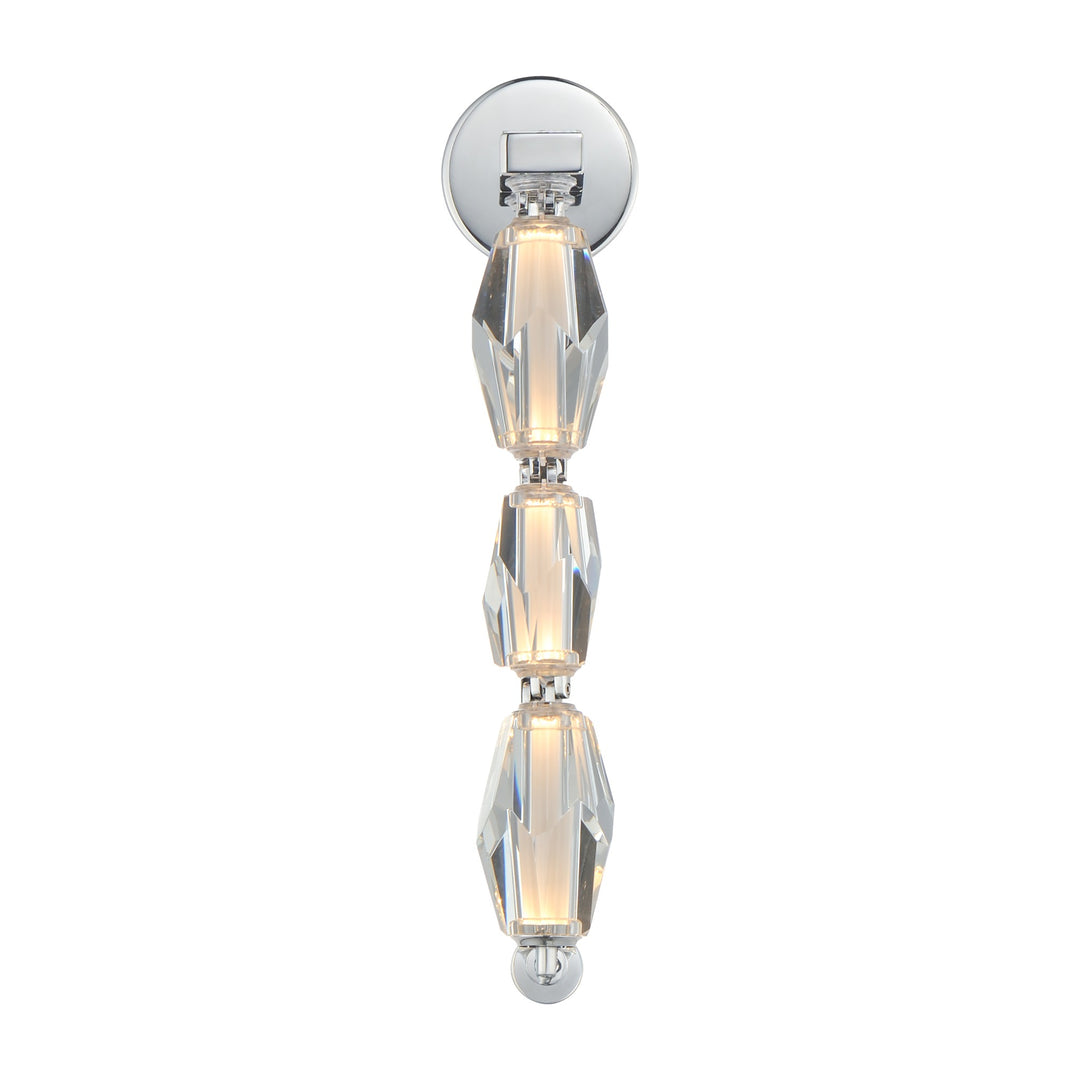 Dolce Vita 17" LED Wall Sconce by Studio M Lighting in Polished Chrome