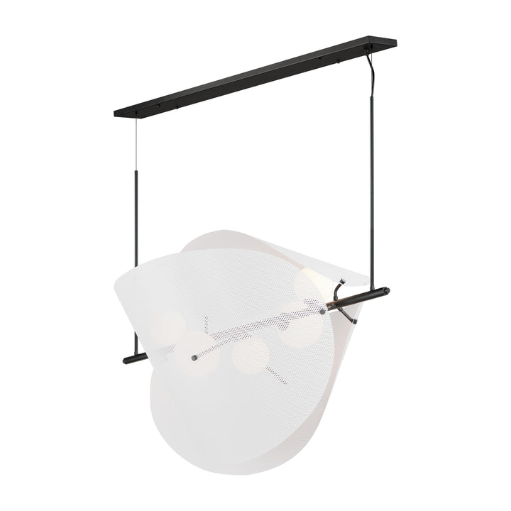 Chips 5-Light Linear Pendant by Studio M Lighting in Black
