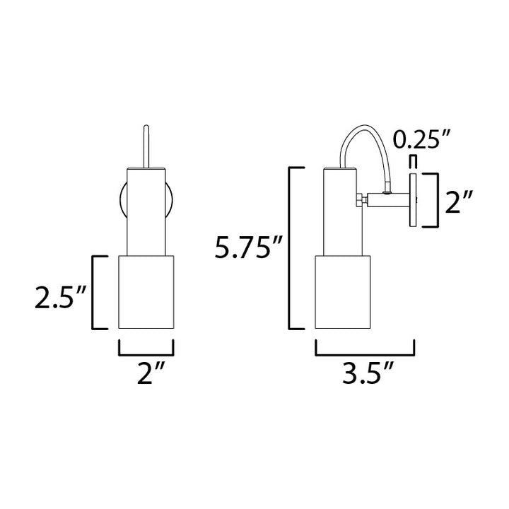 Handler Indoor LED by Studio M Lighting – line drawing