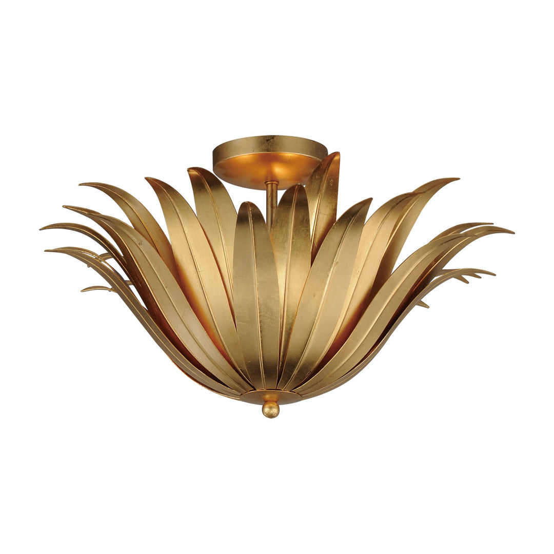 Firenze Flush Mount by Studio M Lighting in Gold Leaf