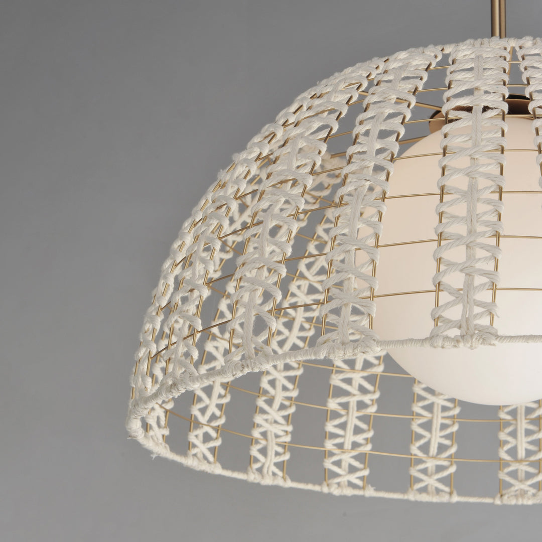 Macrame 1-Light Pendant by Studio M Lighting – lifestyle