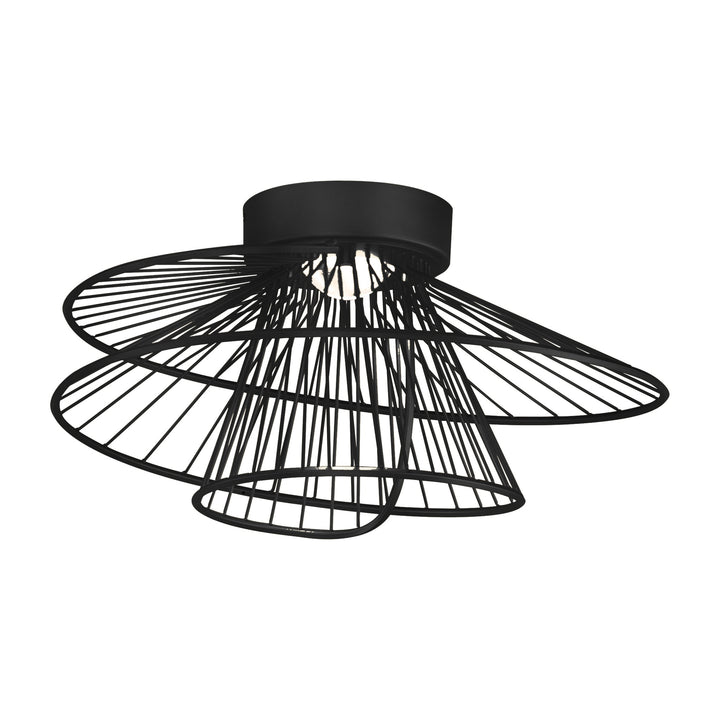 Zeta LED Flush Mount by Studio M Lighting in Black