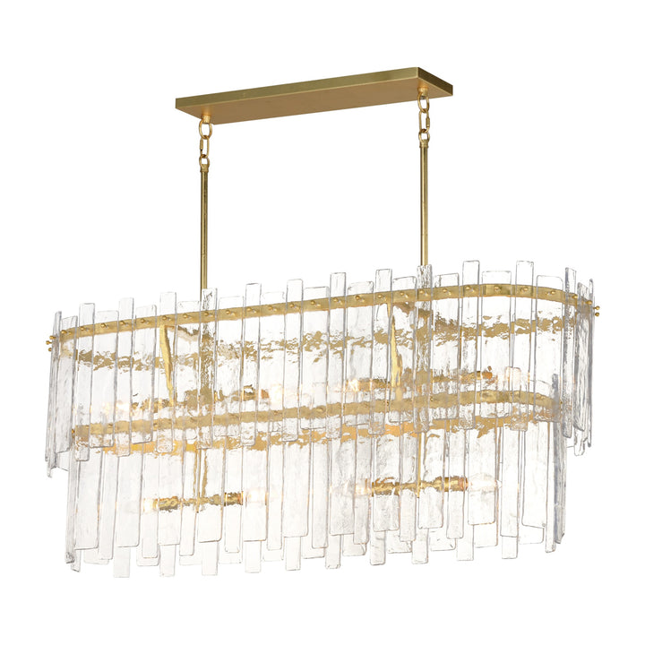 Warren 8-Light Linear by Studio M Lighting in Gold Leaf