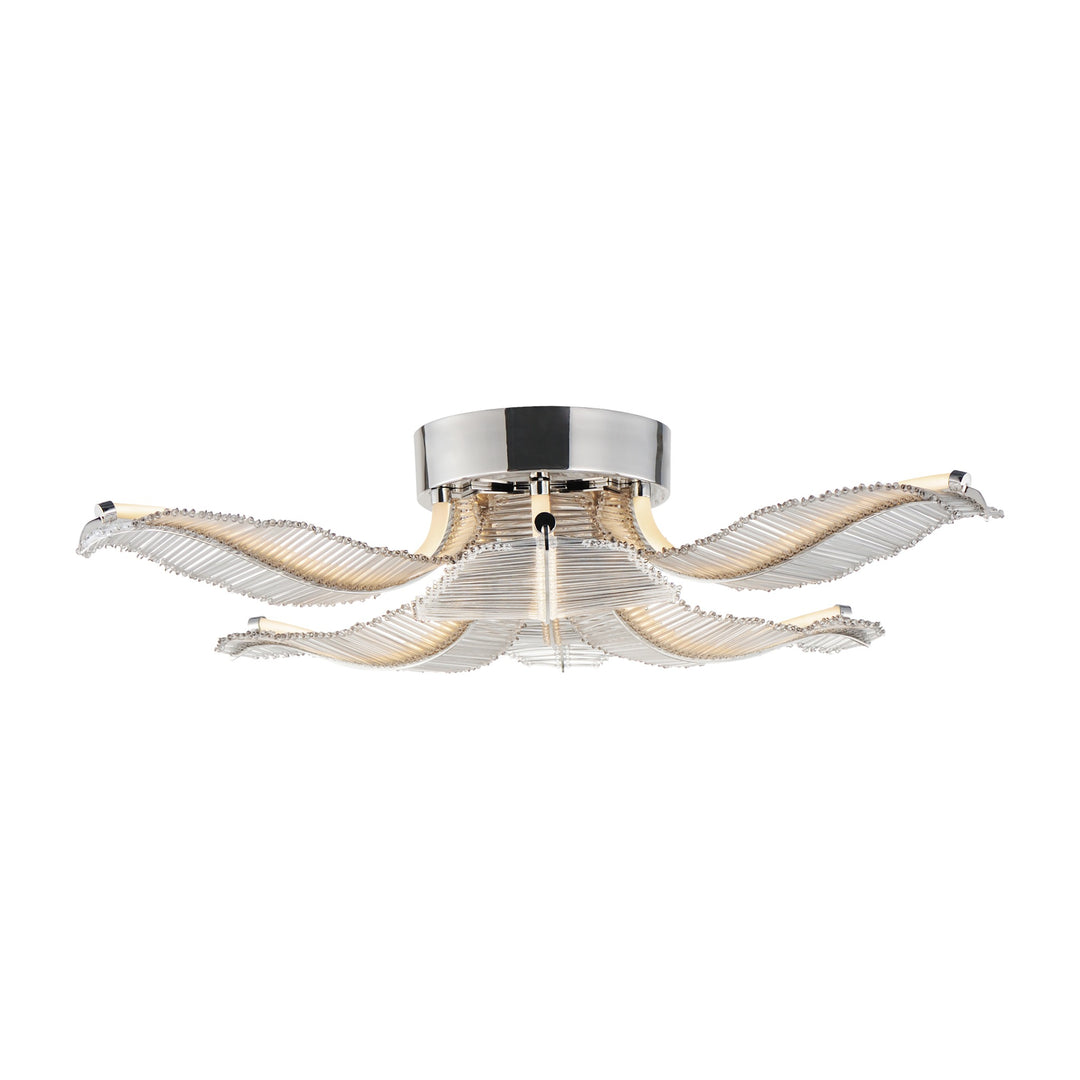 Lillet 6-Light LED Flush Mount by Studio M Lighting in Polished Nickel