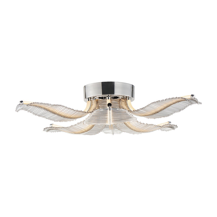 Lillet 6-Light LED Flush Mount by Studio M Lighting in Polished Nickel
