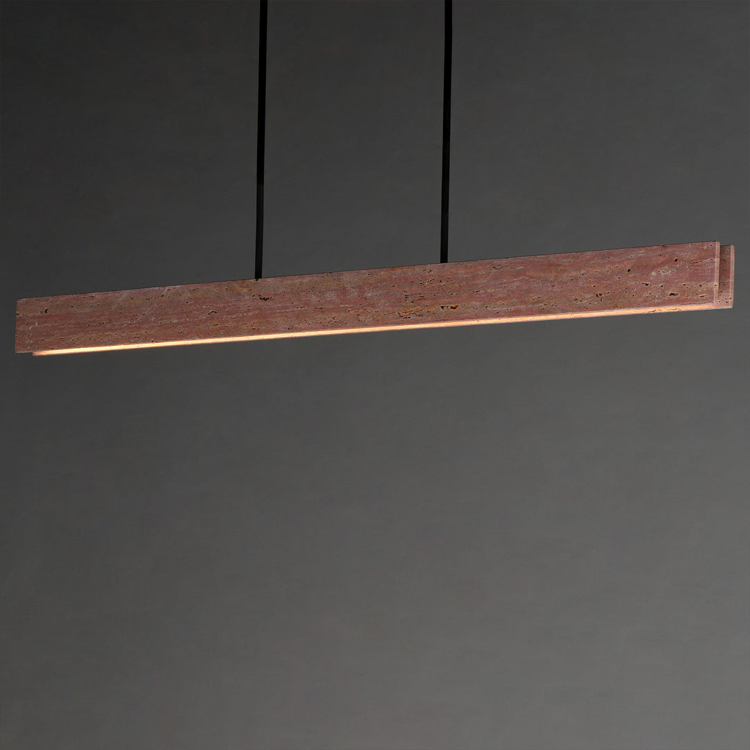 Lintel 59 LED Linear Stone Pendant by Studio M Lighting – lifestyle