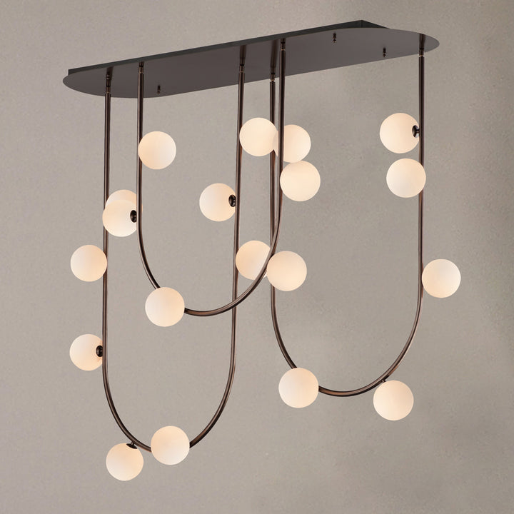 Contour 19-Light Fixed Stem Ceiling Light by Studio M Lighting – lifestyle