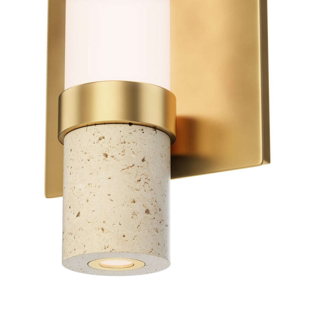 Travertine 1-Light LED Wall Sconce by Studio M Lighting – lifestyle