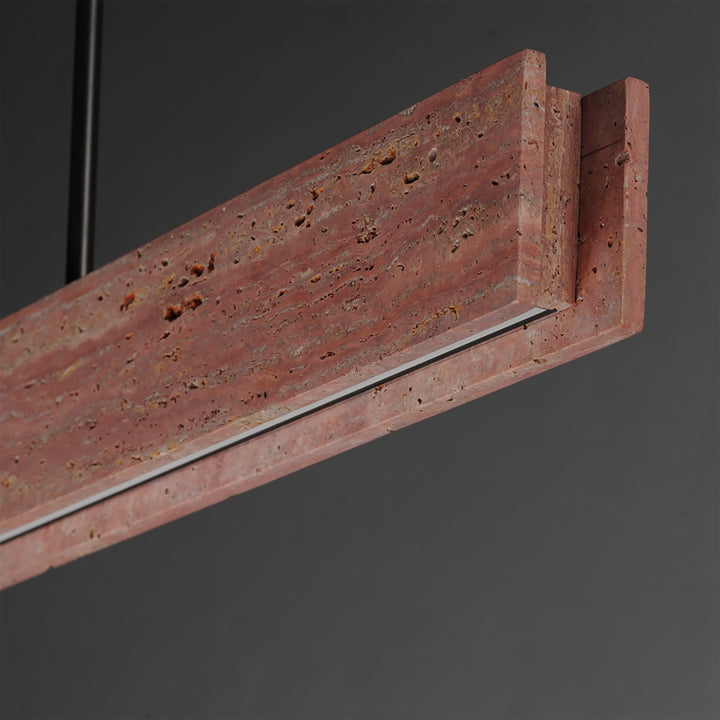 Lintel 47 LED Linear Stone Pendant by Studio M Lighting – lifestyle