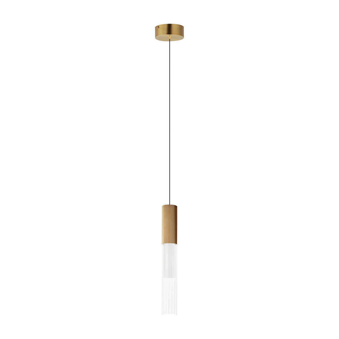 Reeds 1-Light LED Pendant by Studio M Lighting in Gold