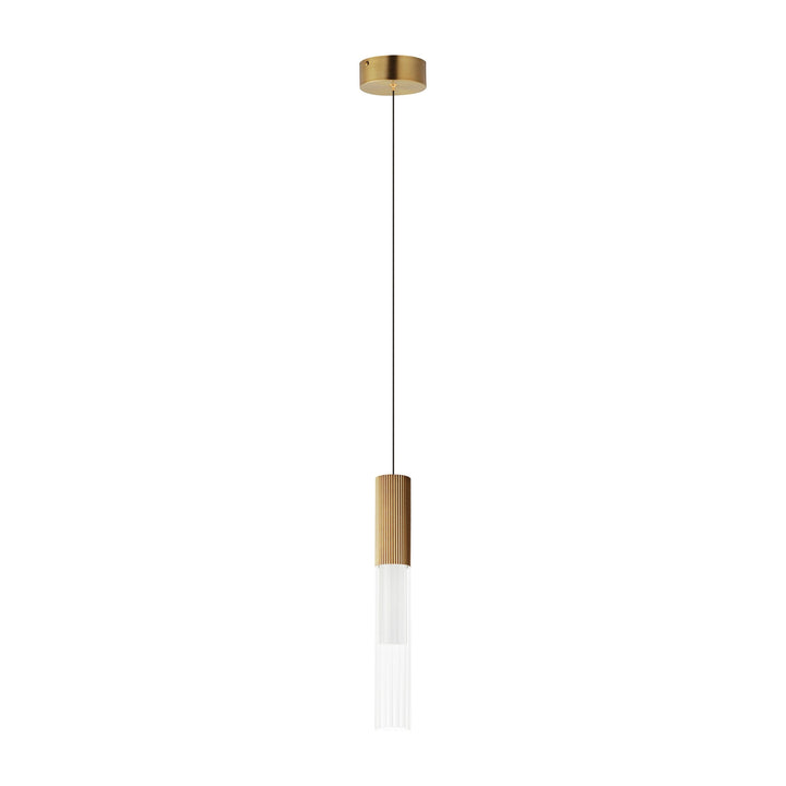 Reeds 1-Light LED Pendant by Studio M Lighting in Gold