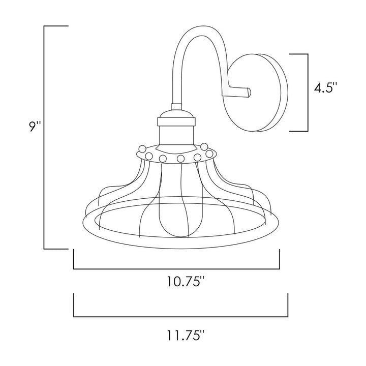 Burst 4-Light LED Pendant by Studio M Lighting – line drawing