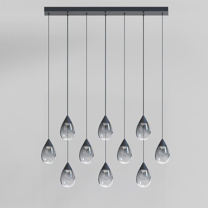Dewdrop 10-Light LED Linear Pendant by Studio M Lighting – lifestyle